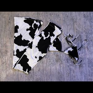 Cow Print 2 Piece Set